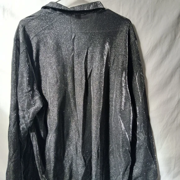 Victoria's Secret Black Sparkle Satin Pajama Set - Picture 7 of 10